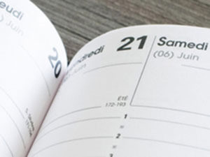 Agenda avec calendrier